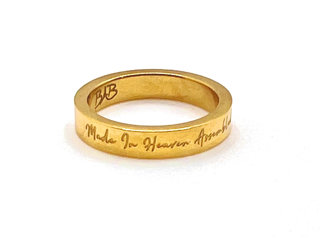 “Made In Heaven Assembled In Africa" Ring