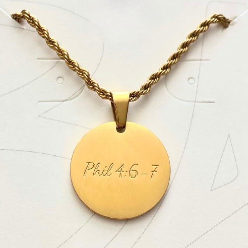 “Phil 4:6-7” Necklace