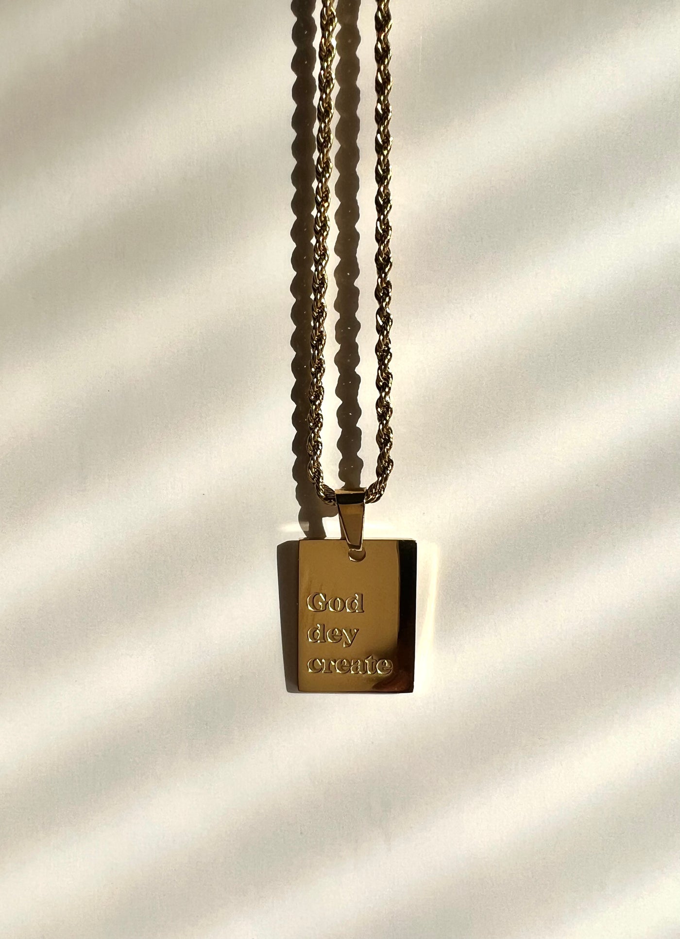 "God dey Create" Necklace (Pre-sale only)