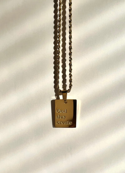 "God dey Create" Necklace
