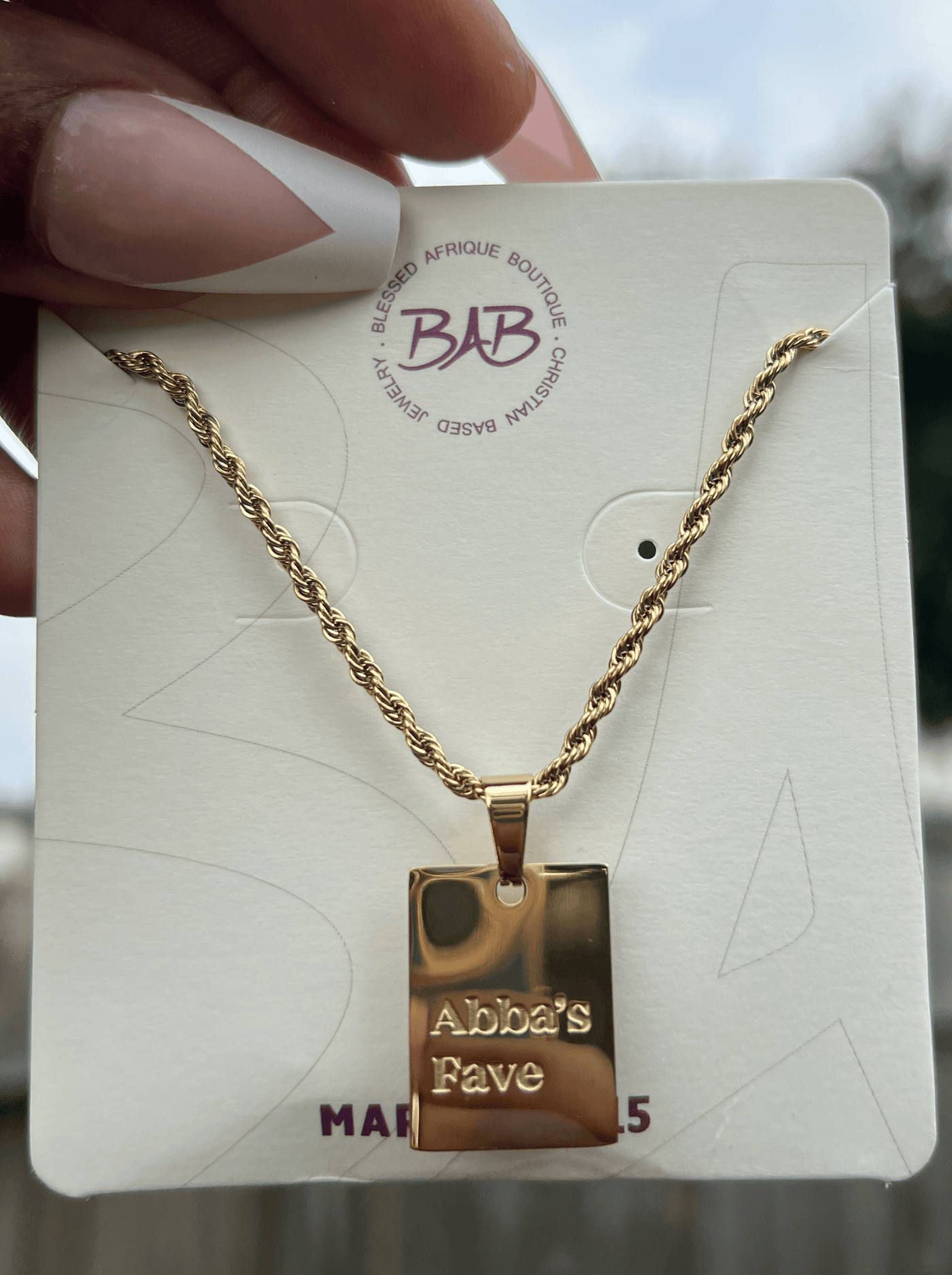 "Abba's Fave" Necklace - Blessed Afrique Boutique