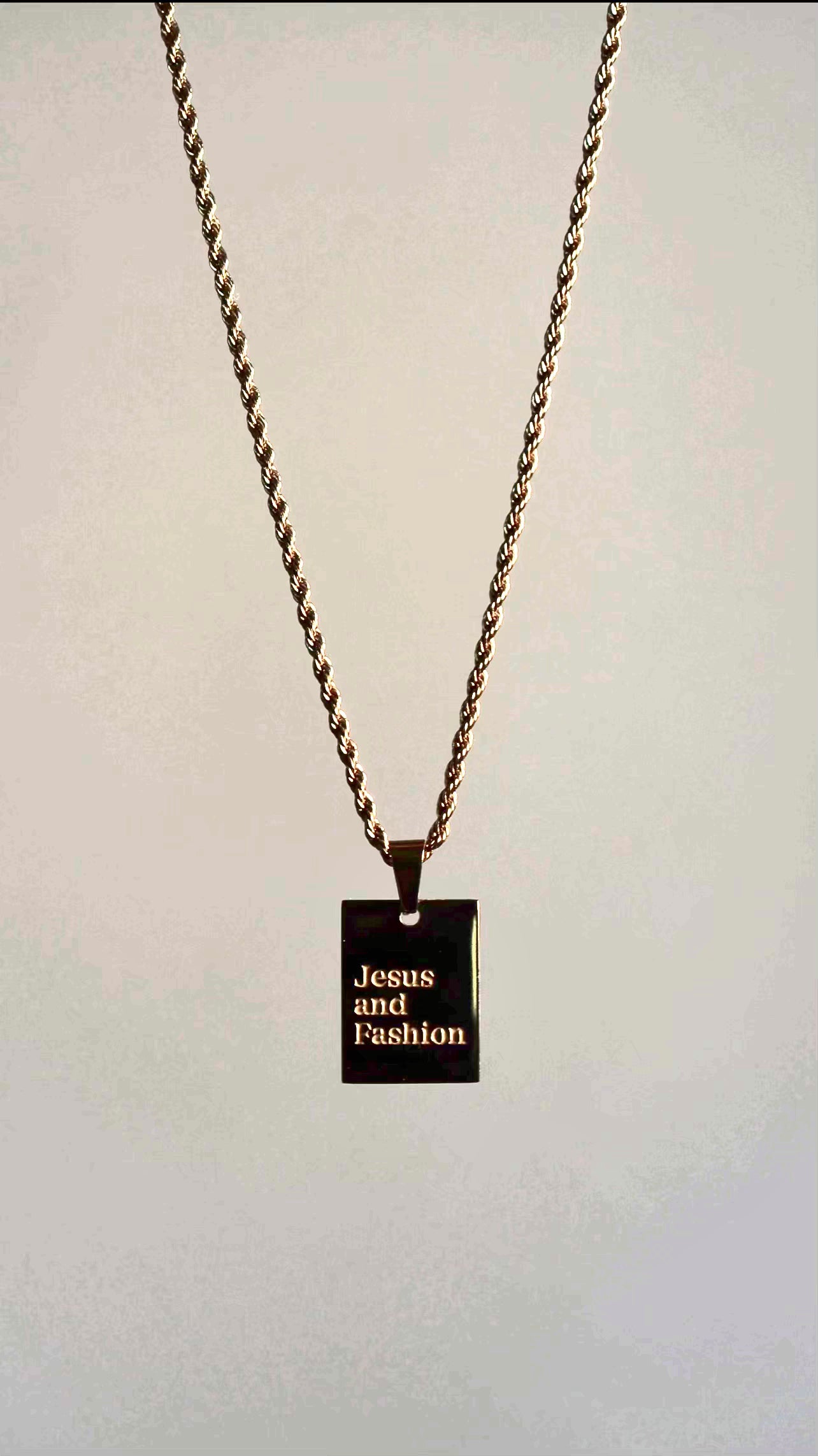 “Jesus & Fashion” Necklace