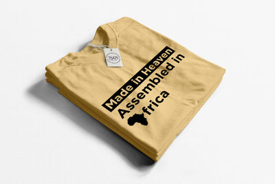 "Made in Heaven|Assembled in Africa" T-shirt